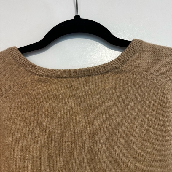 VTG 1950s -70s Mens Trimingham By Bellantyne Tan V-neck 100% Cashmere Sweater. - Picture 13 of 14